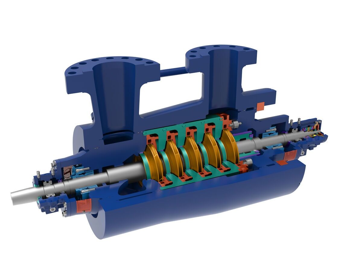 BB5 - TMP model: MESB – MESB-D Centrifugal-Pump - Perspective View