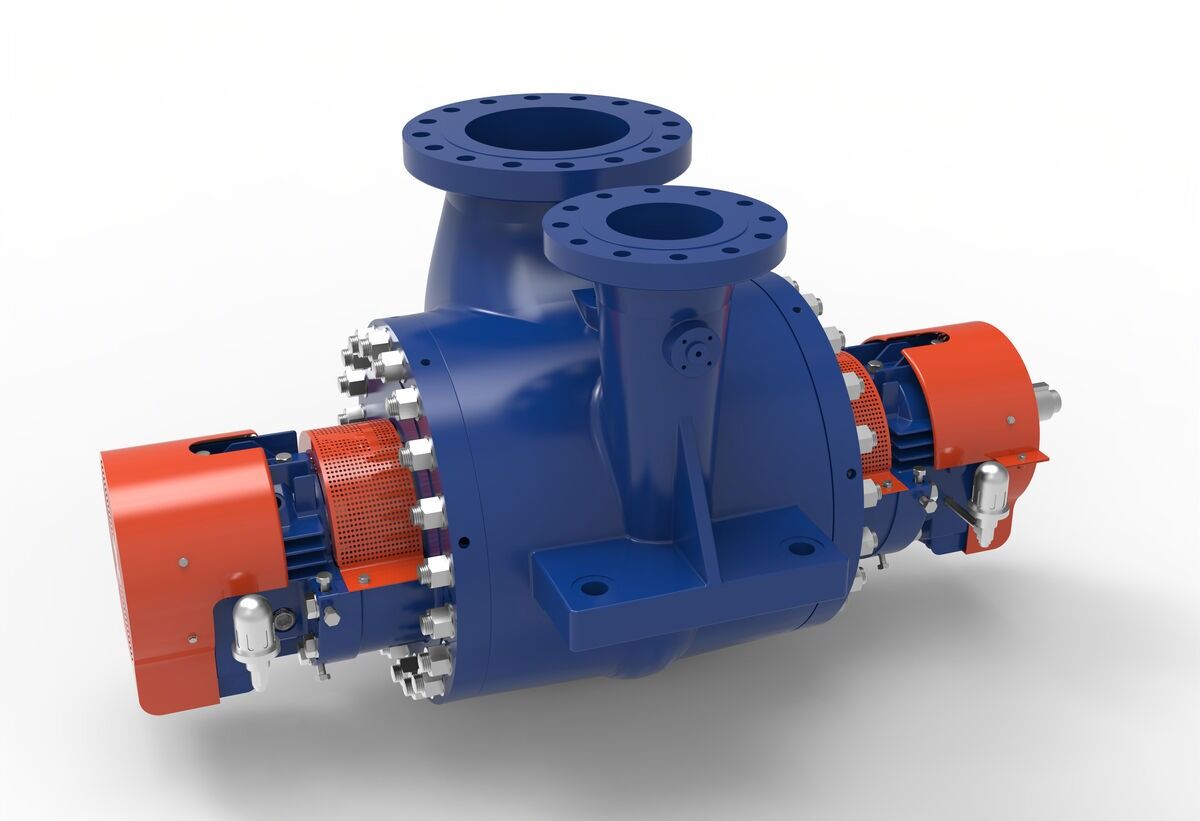 DSA BB2 Type API 610 Centrifugal Pump - Perspective View 2