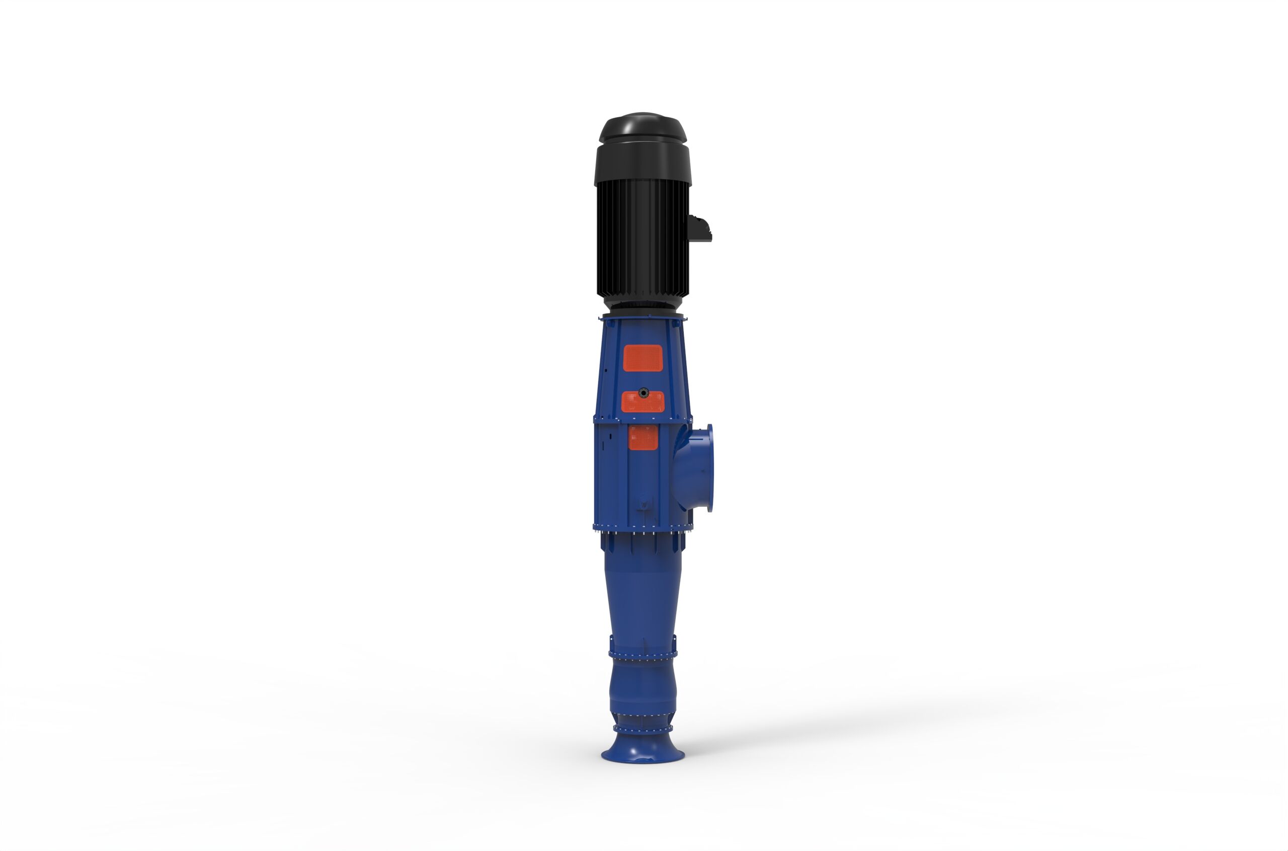 Backside view of a Termomeccanica Pompe CEX & CEXD VS6 & VS7 Type API 610 Centrifugal Pump manufactured by Trillium Flow Technologies