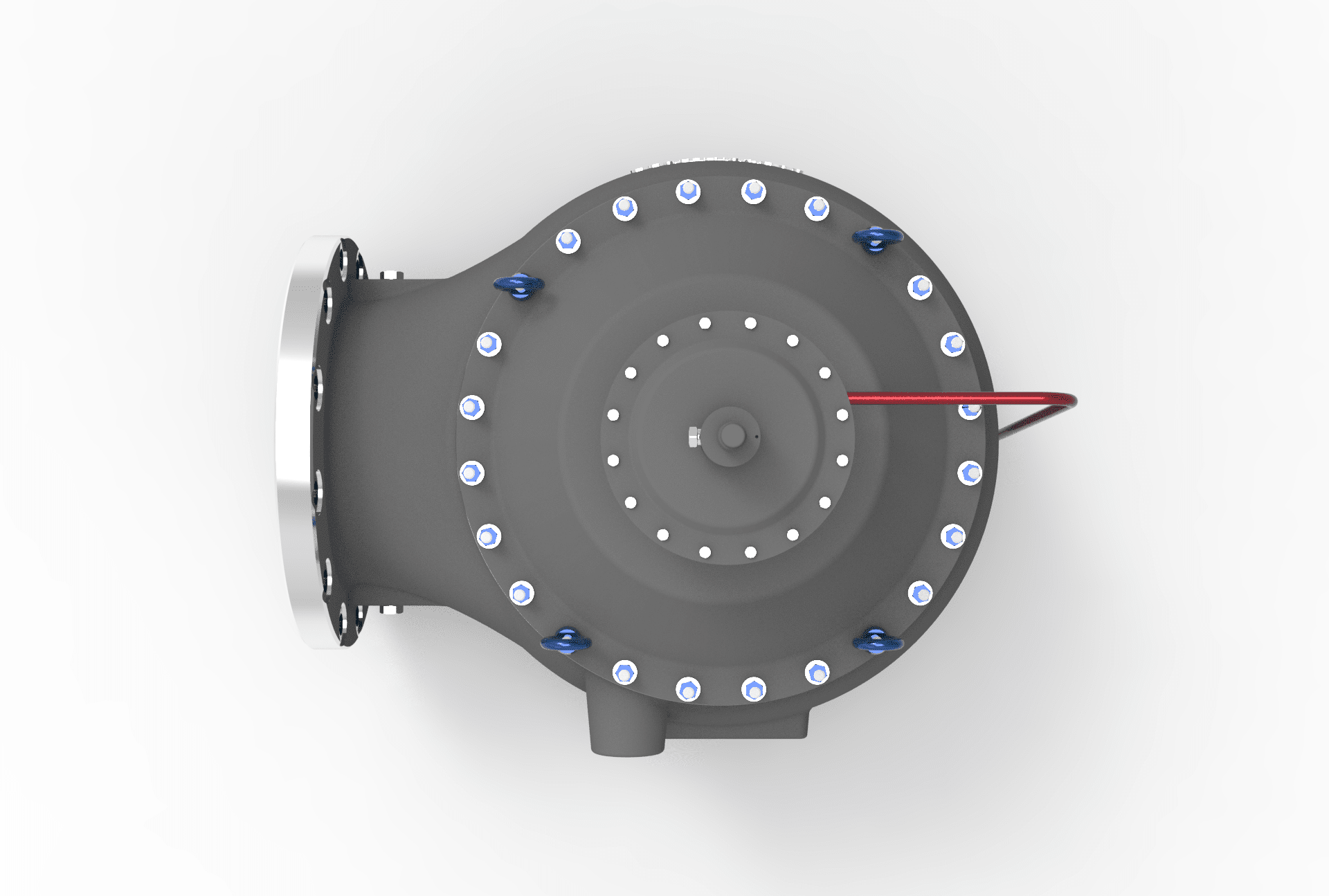 SARASIN-RSBD® 74LP, 74VP, & 78LP SERIES PILOT OPERATED PRESSURE RELIEF VALVE top view
