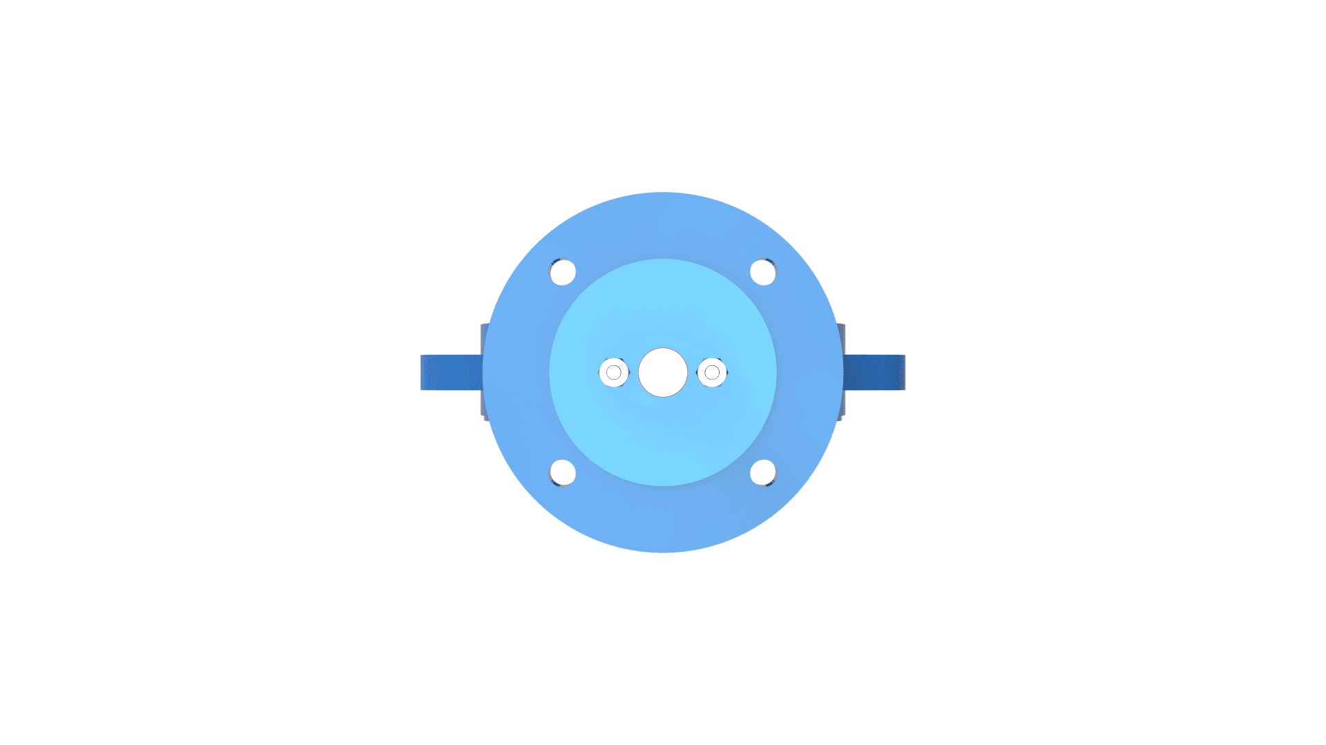 BATLEY VALVE® BV 34000 VULCANISED RUBBER LINED top view
