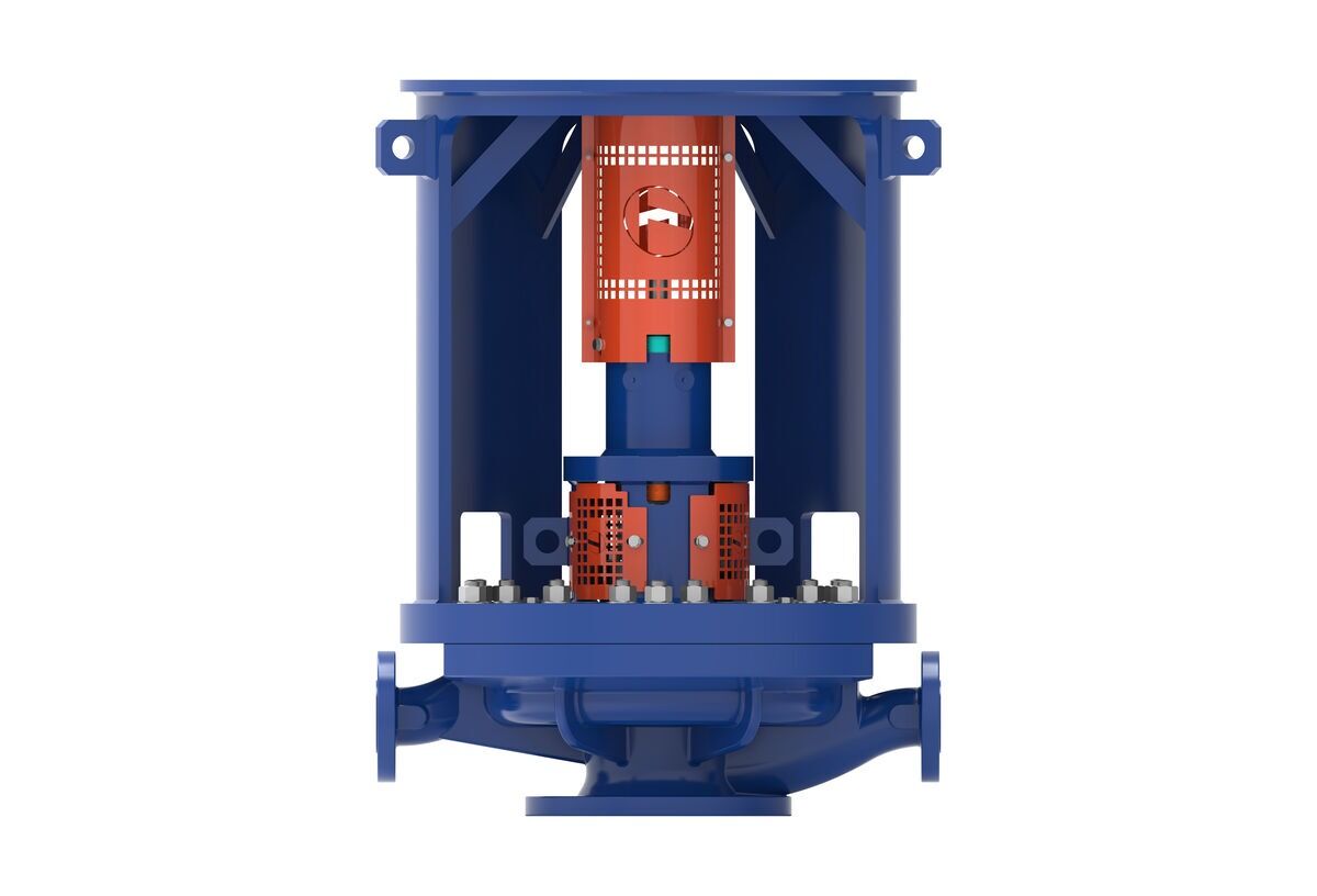 BSD OH3 Type API 610 Centrifugal Pump - Side Mechanical View 1