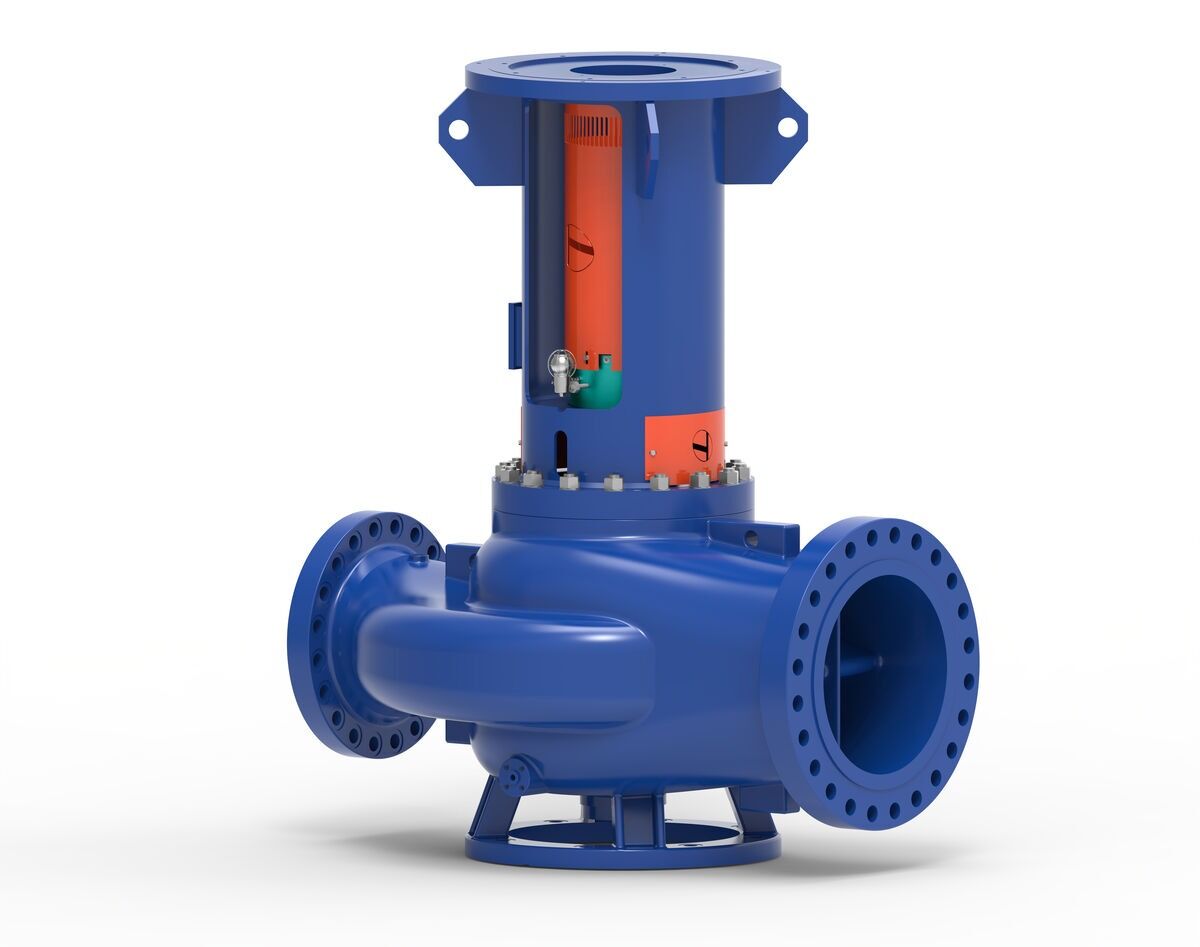 DSIL OH3 type API 610 Centrifugal Pump - Perspective View