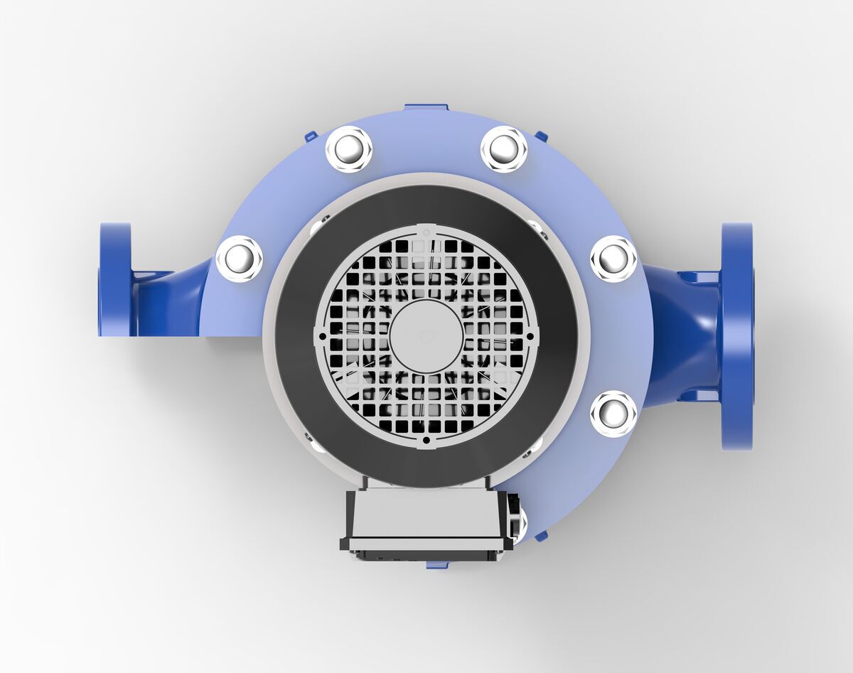 BS OH5 Type API 610 Centrifugal Pump - Top Mechanical View