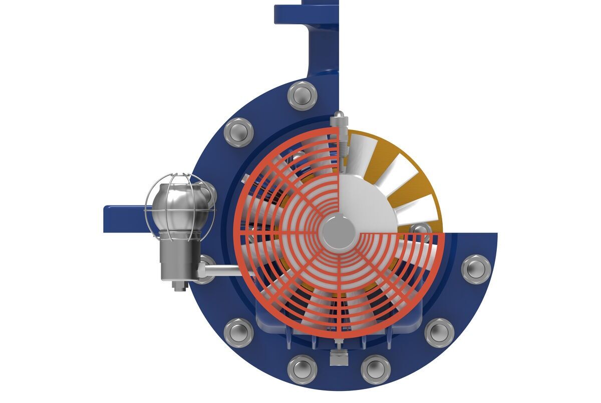 RL OH2 type API 610 Centrifugal Pump - Side Mechanical View 3