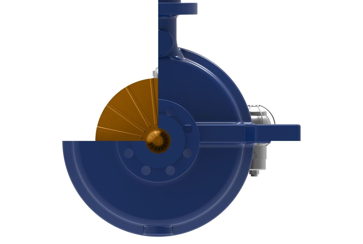 RL OH2 type API 610 Centrifugal Pump - Vertical Mechanical View