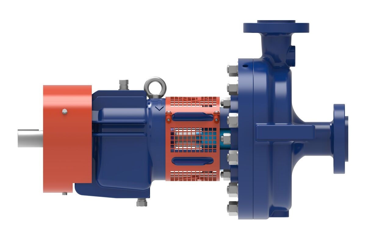 RL OH2 type API 610 Centrifugal Pump - Side View