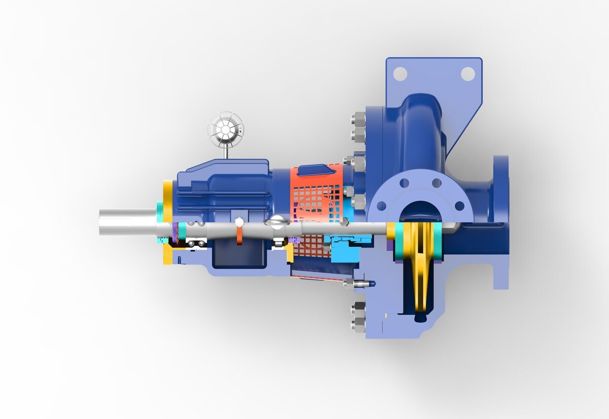 R OH2 type API 610 Centrifugal Pump - Side Mechanical View 7