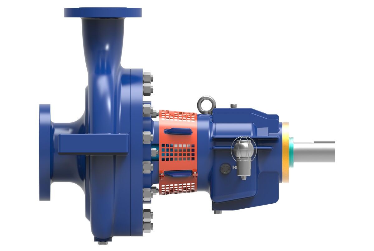 R OH2 type API 610 Centrifugal Pump - Side Mechanical View 2