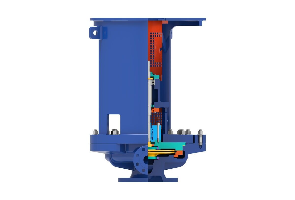 BSD OH3 Type API 610 Centrifugal Pump - Side Mechanical View 4