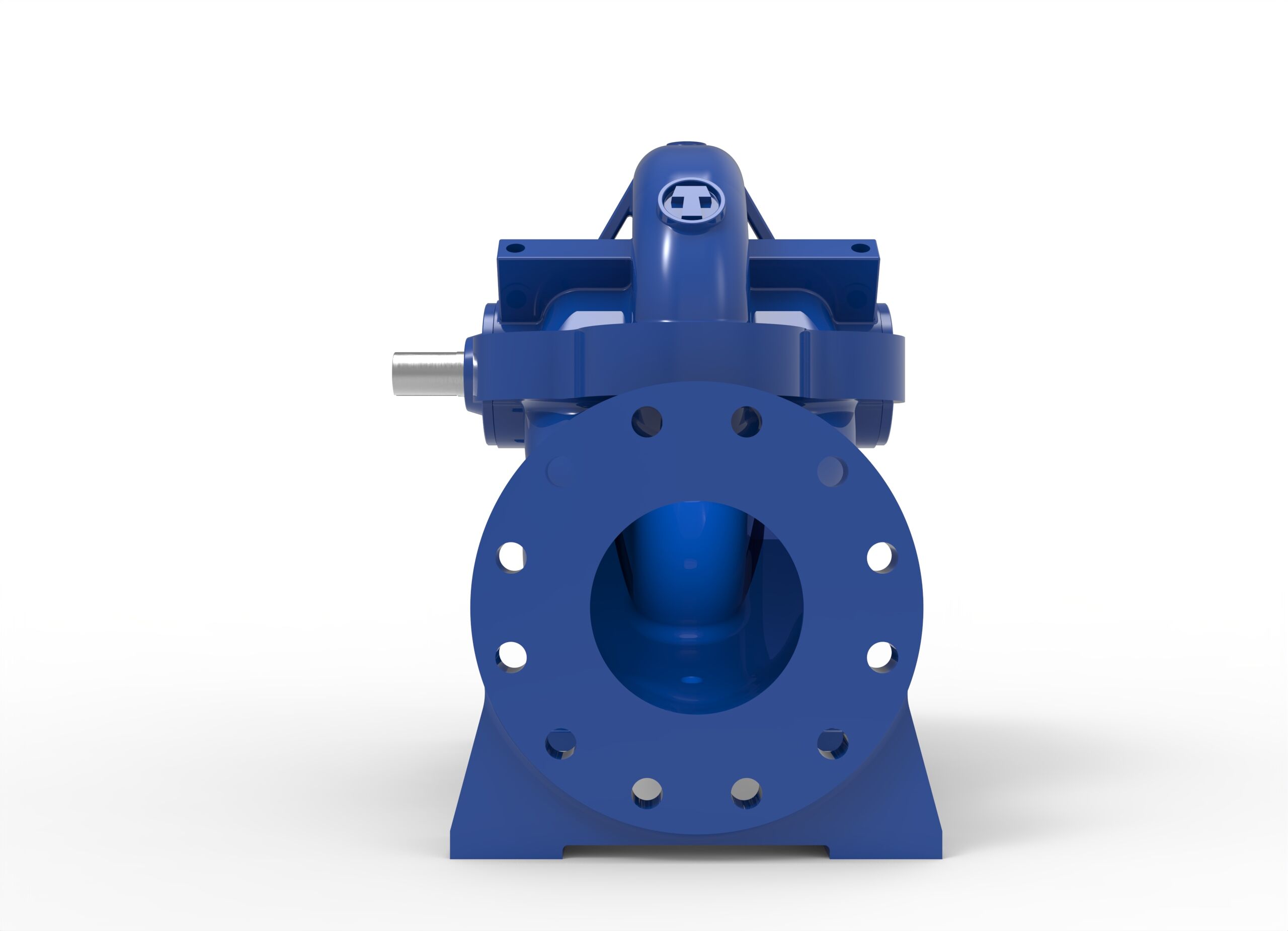 Left side view of a Termomeccanica Pompe HSS Patented Centrifugal Pump manufactured by Trillium Flow Technologies