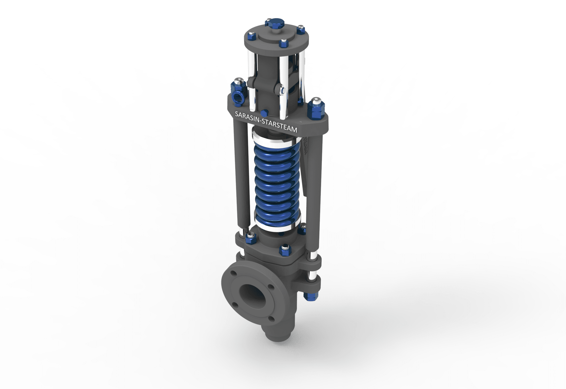 SARASIN-RSBD® STARSTEAM (V SERIES) SAFETY VALVE left angle front view