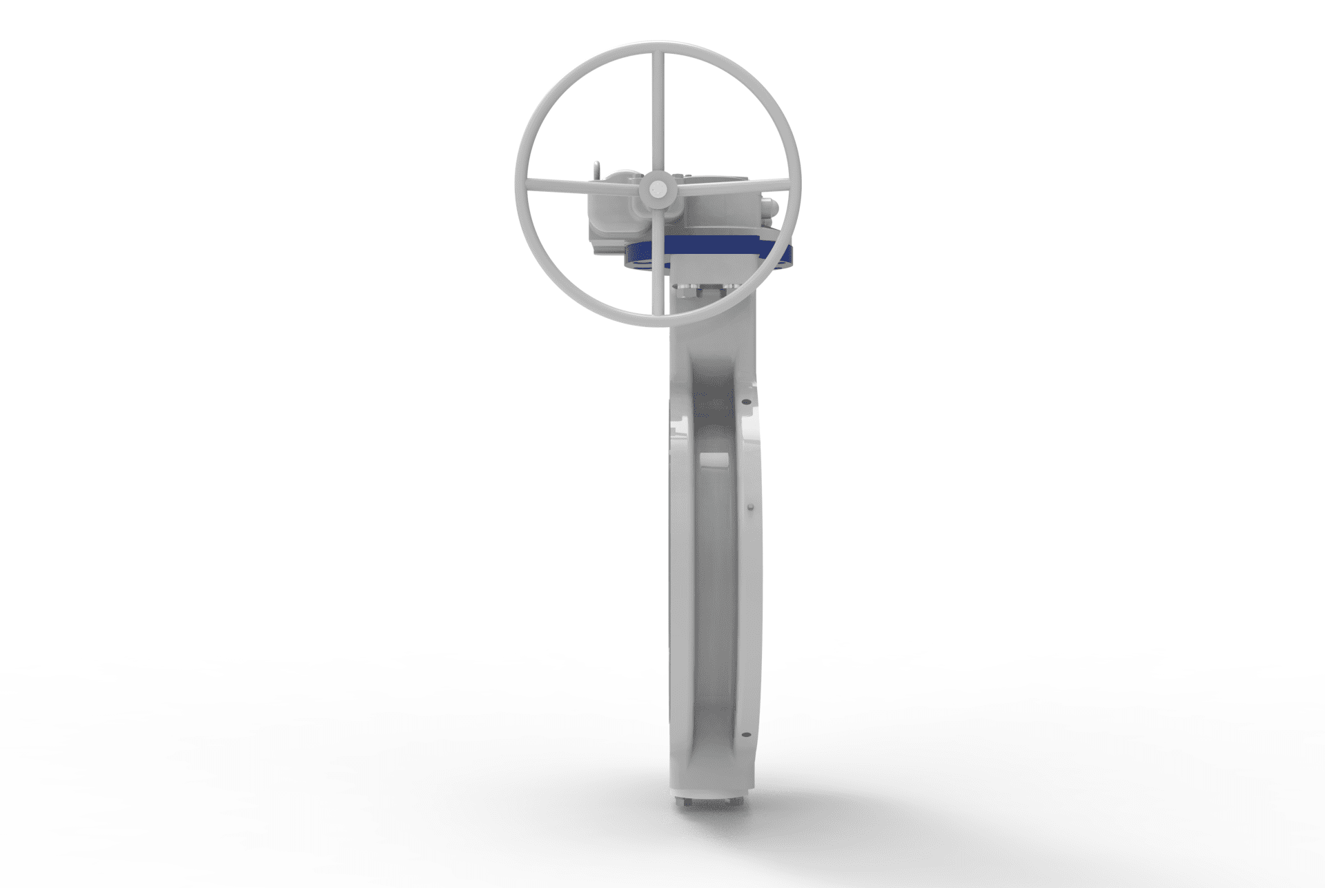 TRICENTRIC® TRIPLE OFFSET BUTTERFLY VALVES right side view