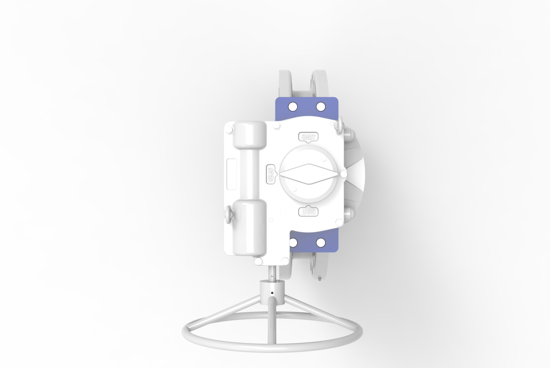 TRICENTRIC® TRIPLE OFFSET BUTTERFLY VALVES top view