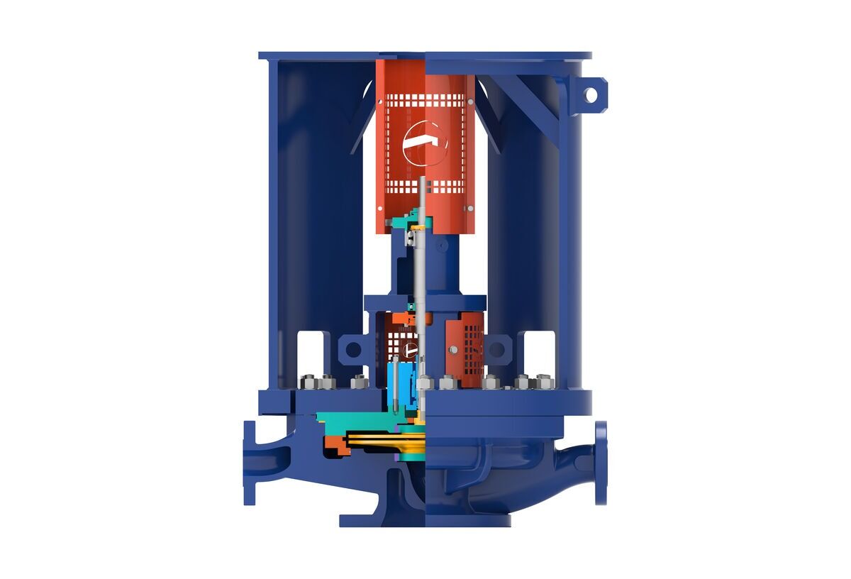 BSD OH3 Type API 610 Centrifugal Pump - Side Mechanical View 2