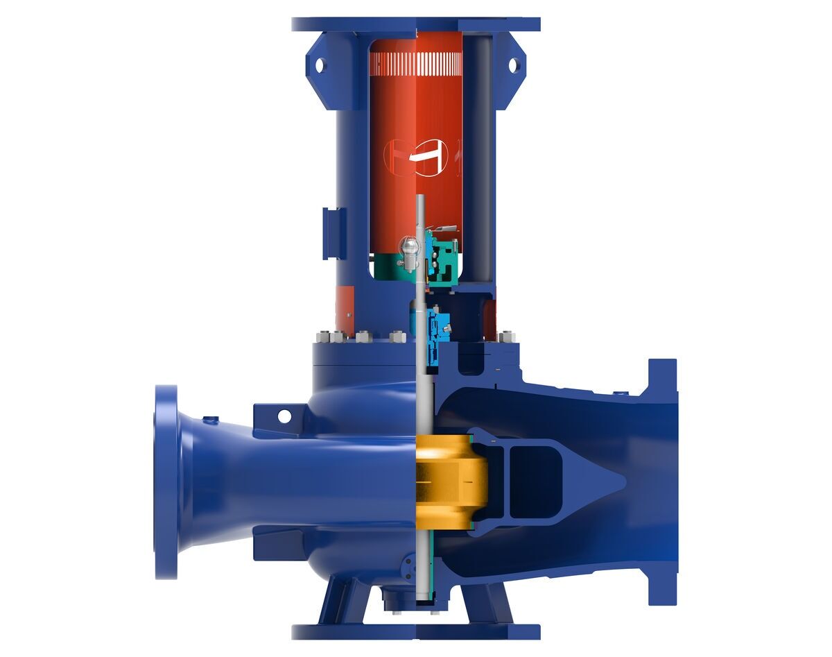 DSIL OH3 type API 610 Centrifugal Pump - Side Mechanical View