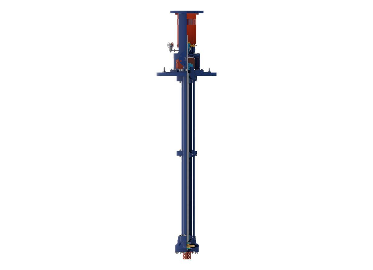 VI VS4 type API 610 Centrifugal Pump - Side View 2