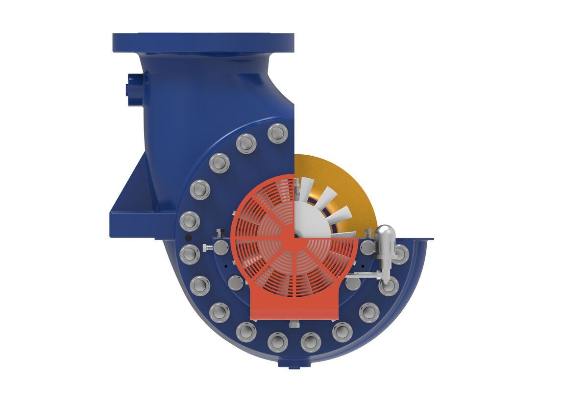 DSA BB2 Type API 610 Centrifugal Pump - Side Mechanical View 3