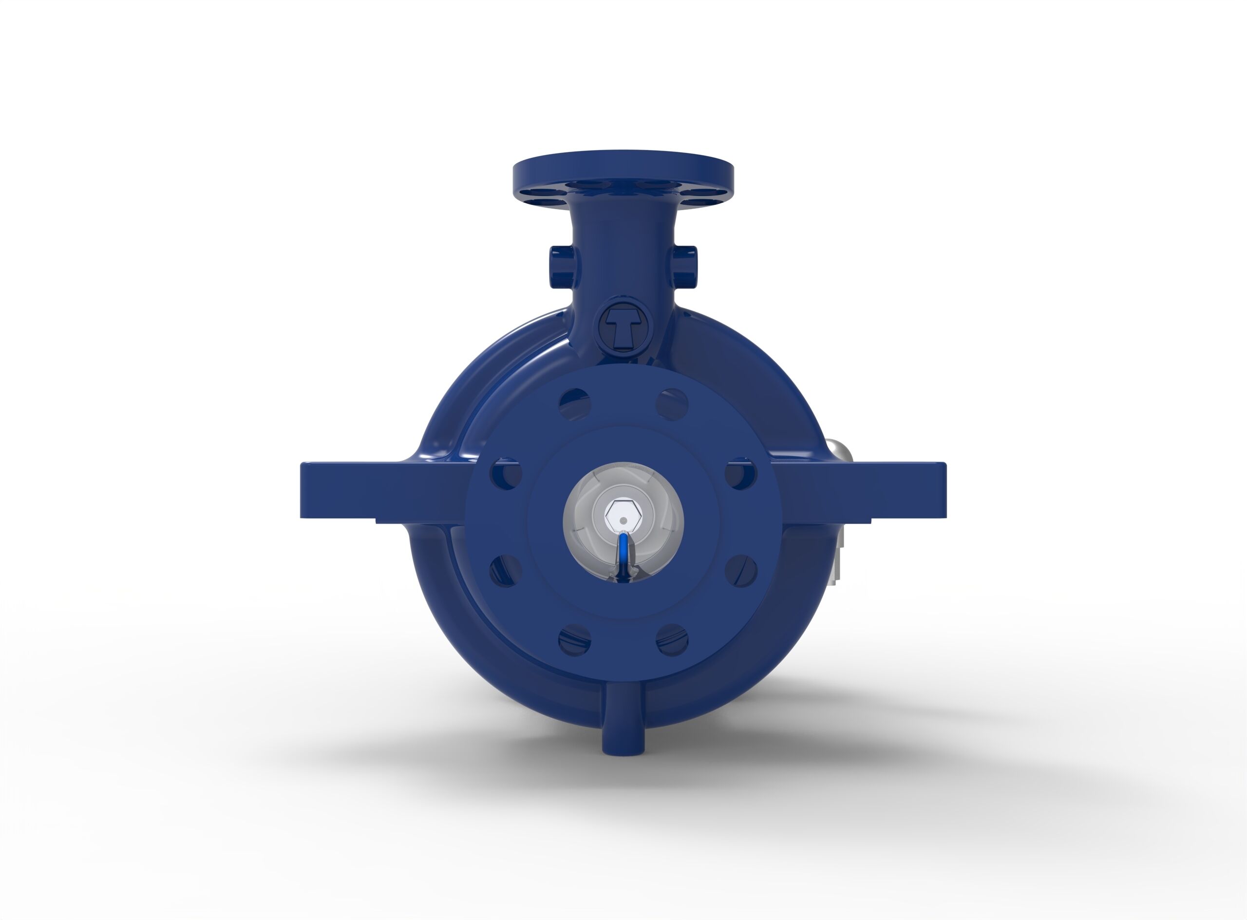 Backside view of a Termomeccanica Pompe AP OH2 610 Centrifugal Pump manufactured by Trillium Flow Technologies