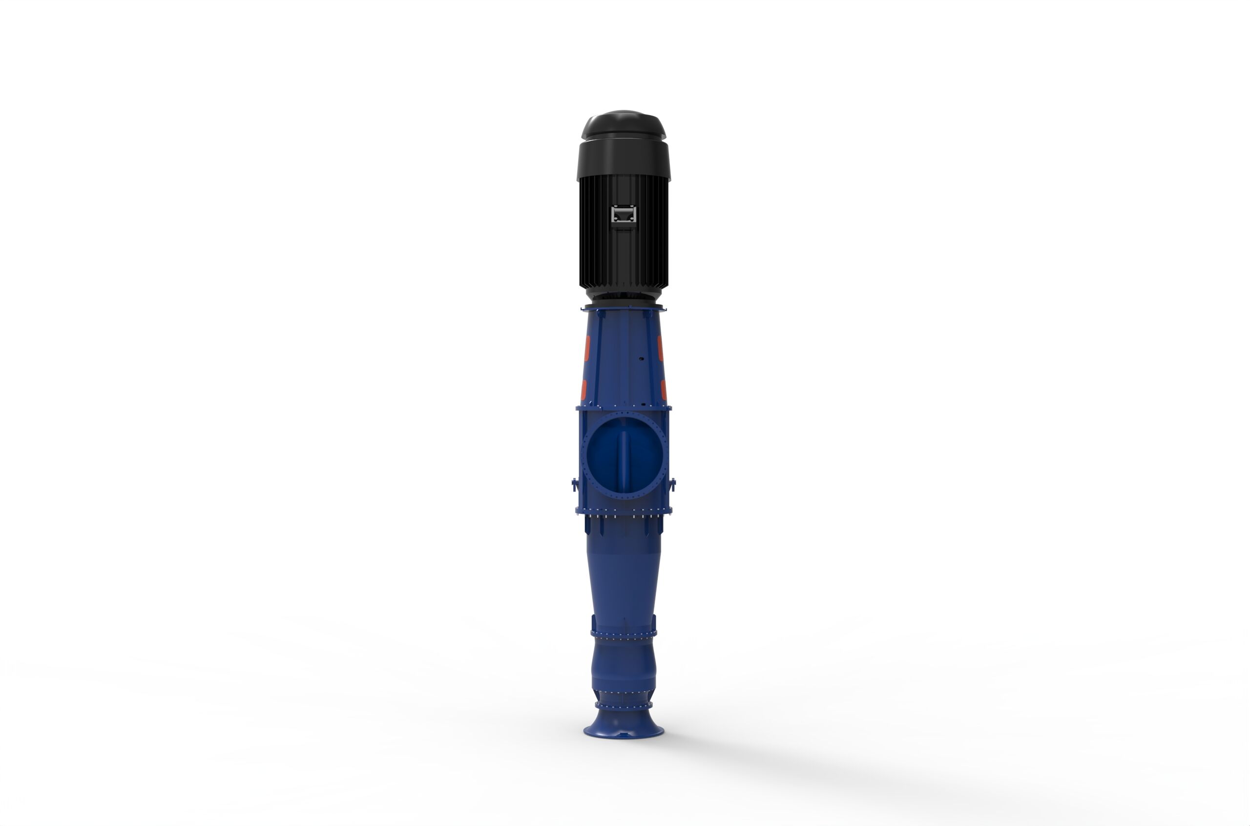 Right side view of a Termomeccanica Pompe CEX & CEXD VS6 & VS7 Type API 610 Centrifugal Pump manufactured by Trillium Flow Technologies