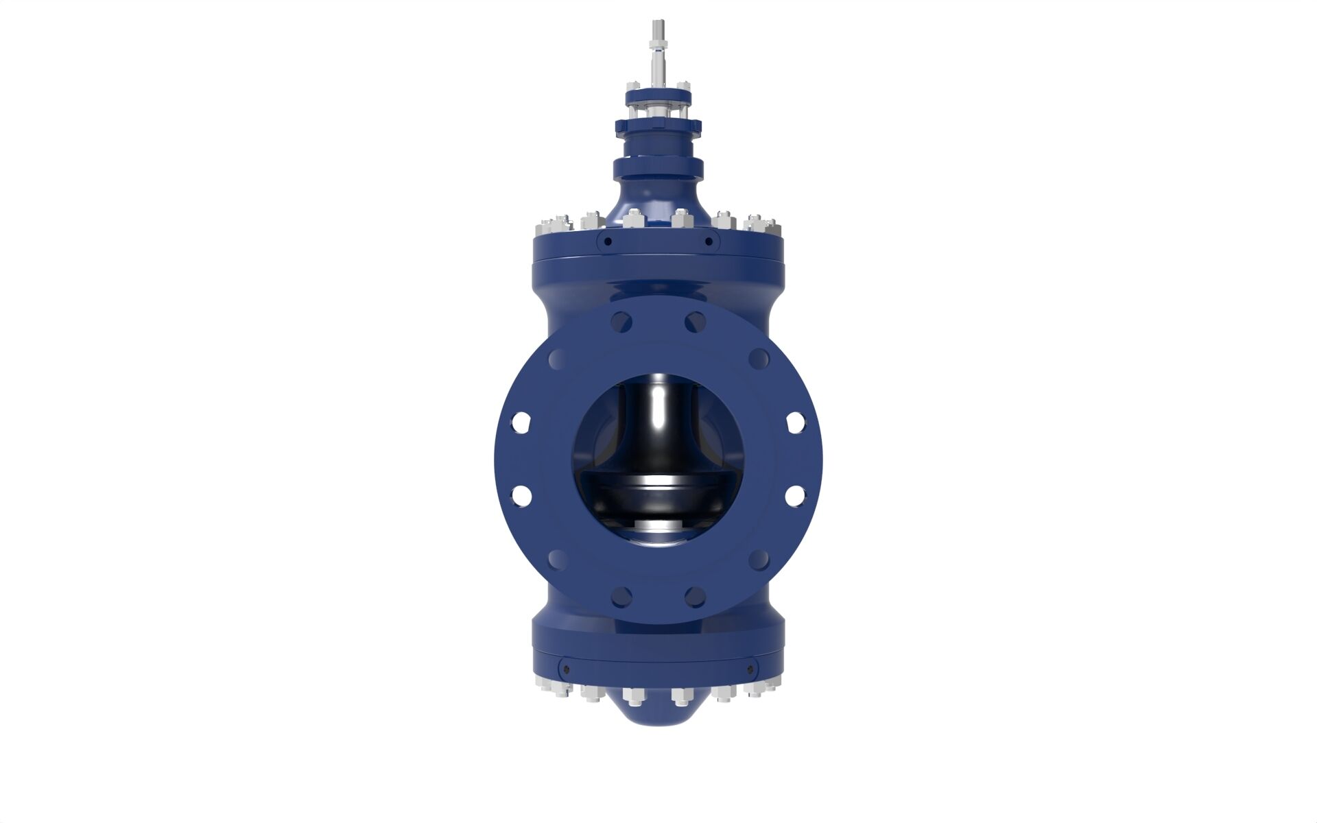 Front view of a Blakeborough BV800 Contour Trim Valve manufactured by Trillium Flow Technologies