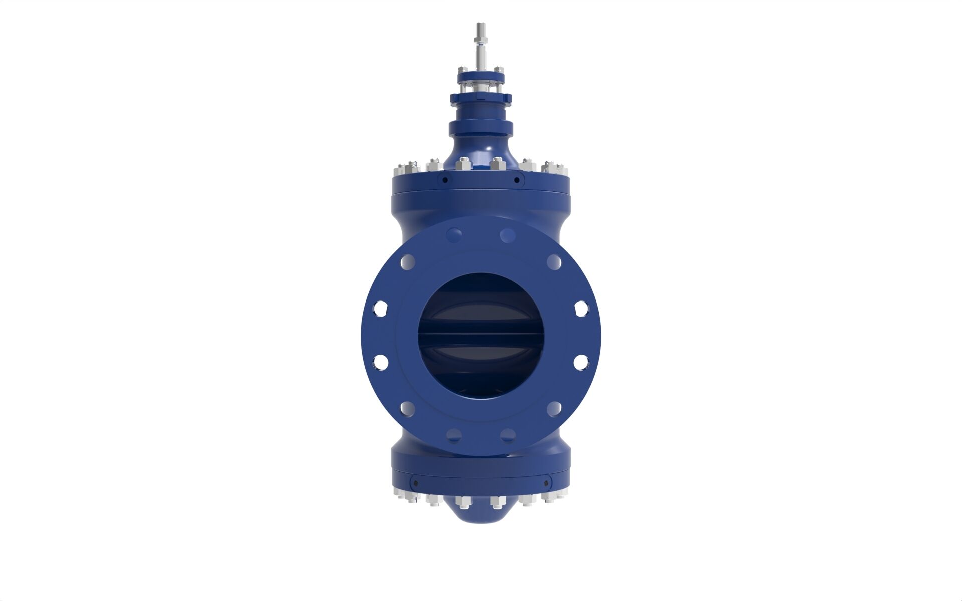 Backside view of a Blakeborough BV800 Contour Trim Valve manufactured by Trillium Flow Technologies