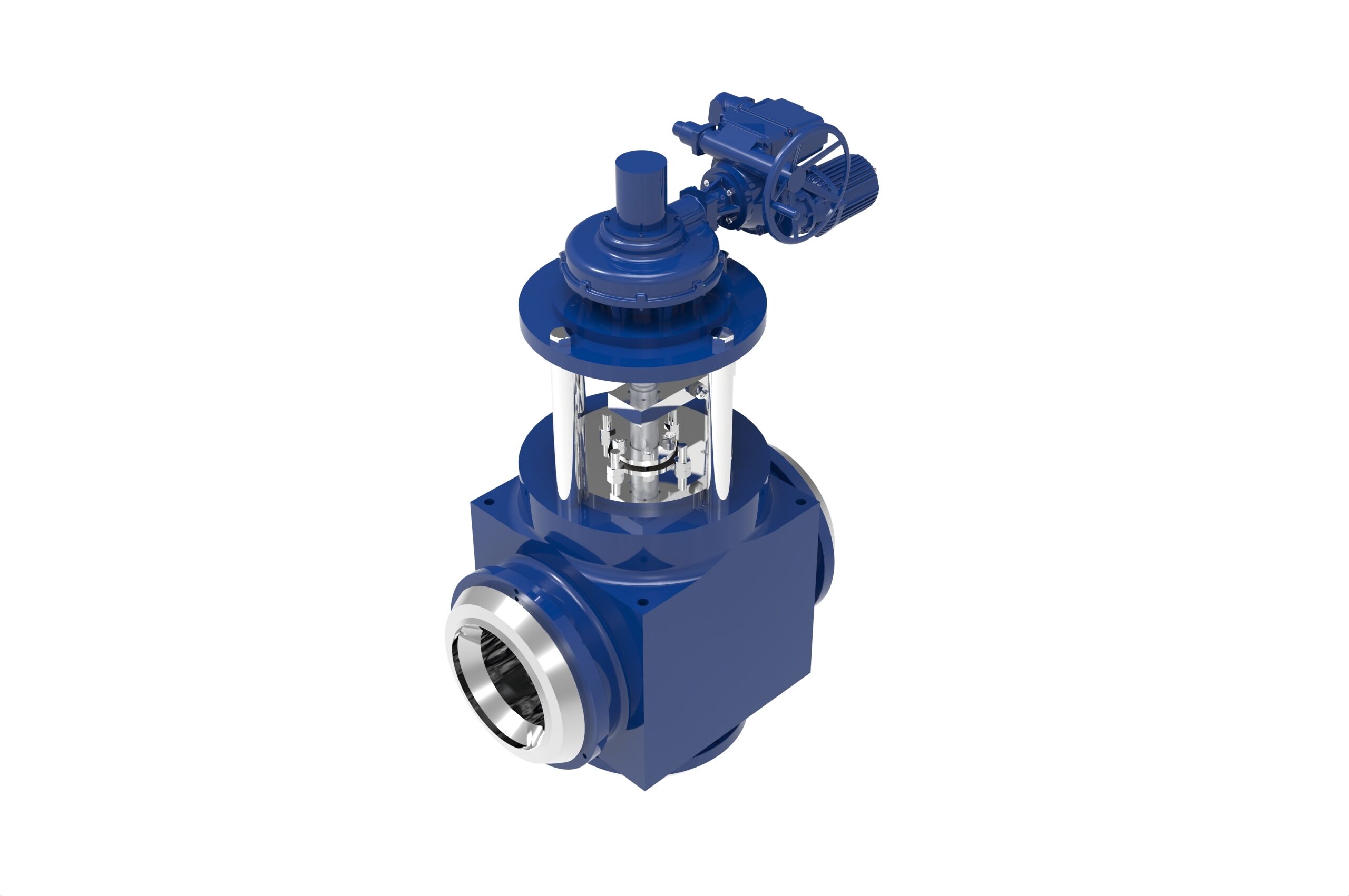 ATWOODMORRILL Forged Three Way Valve - Angled view