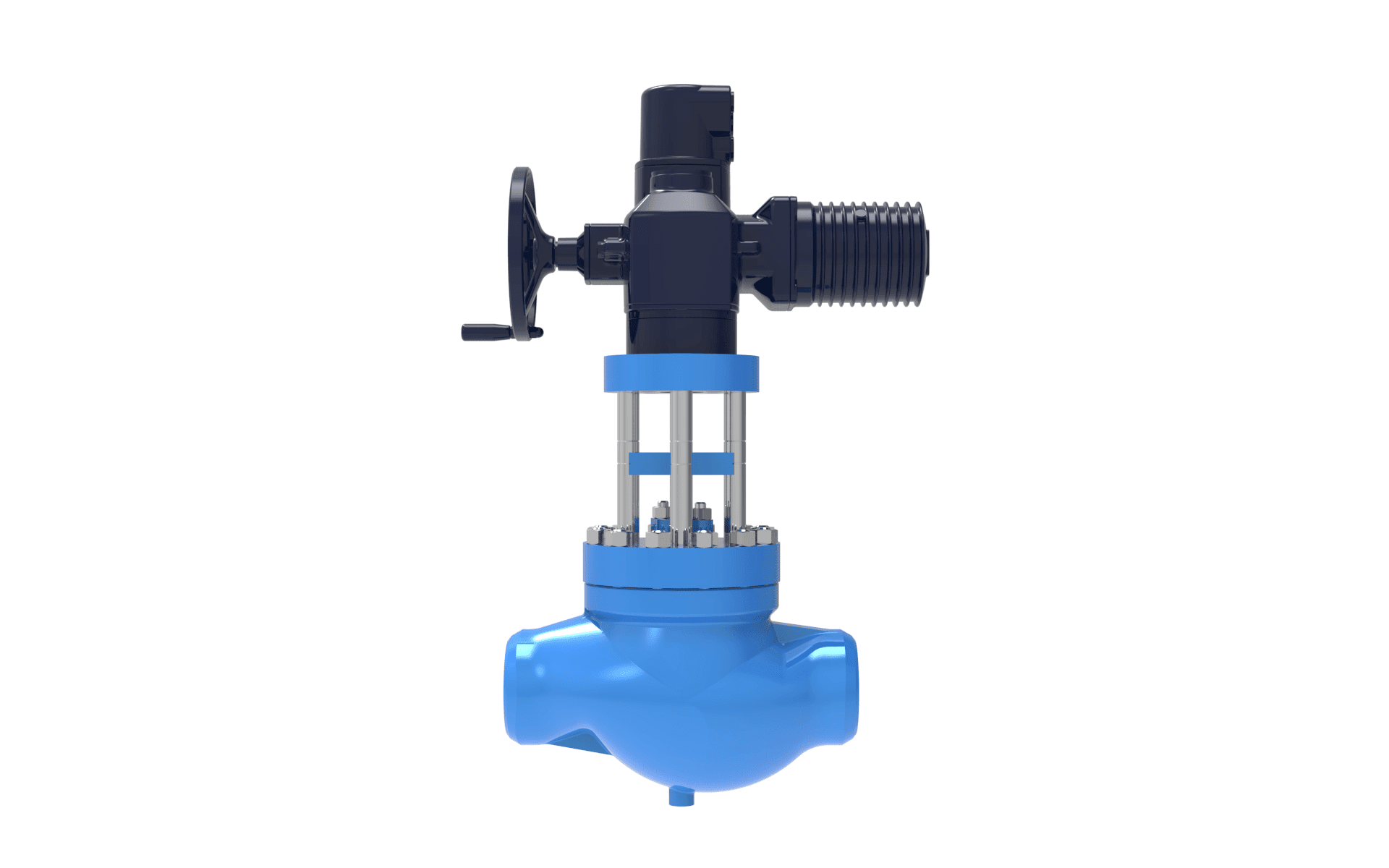 HOPKINSONS® GLOBE VALVES left side horizontal view