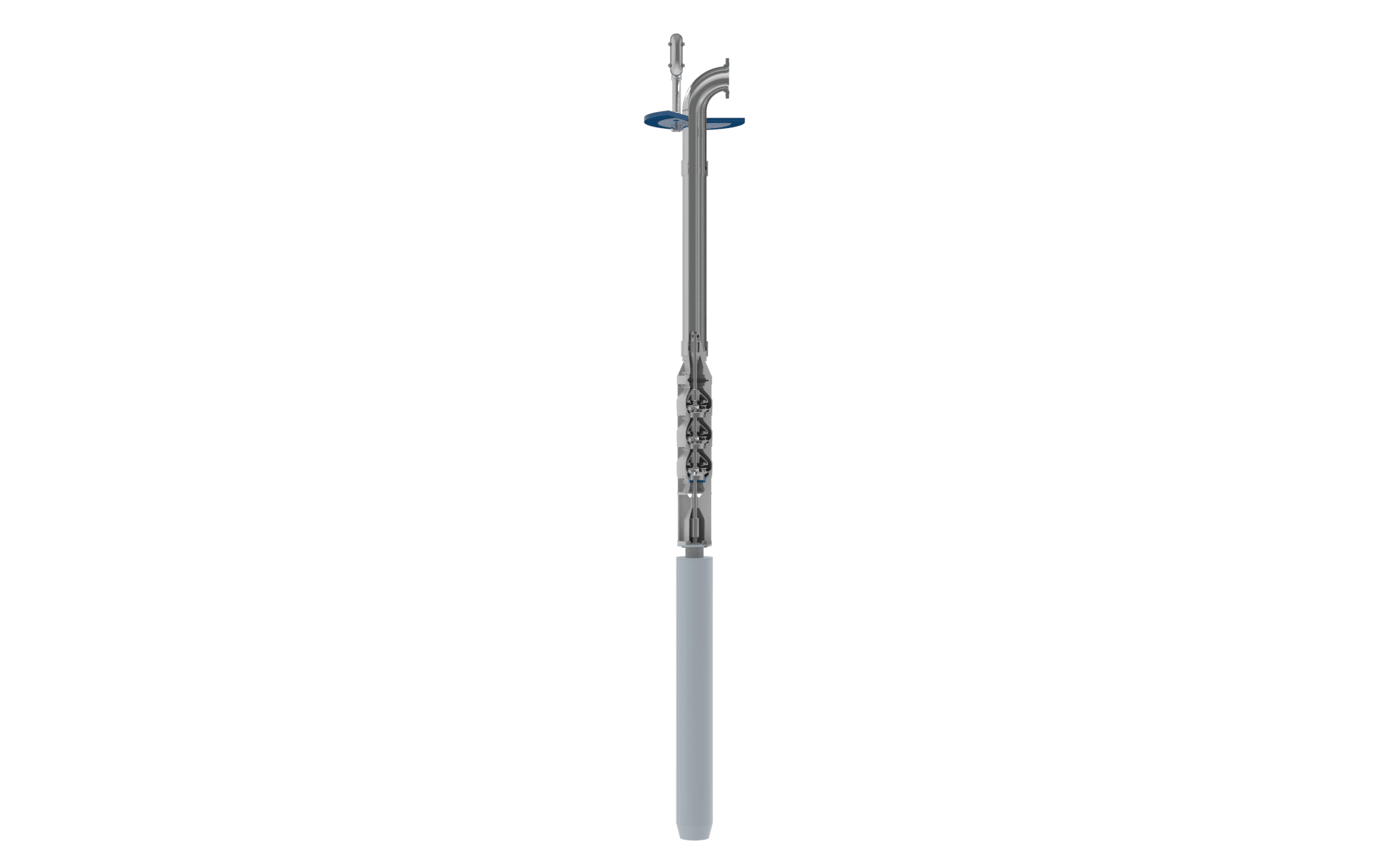 FLOWAY® VSB VERTICAL TURBINE SUBMERSIBLE PUMP left side view