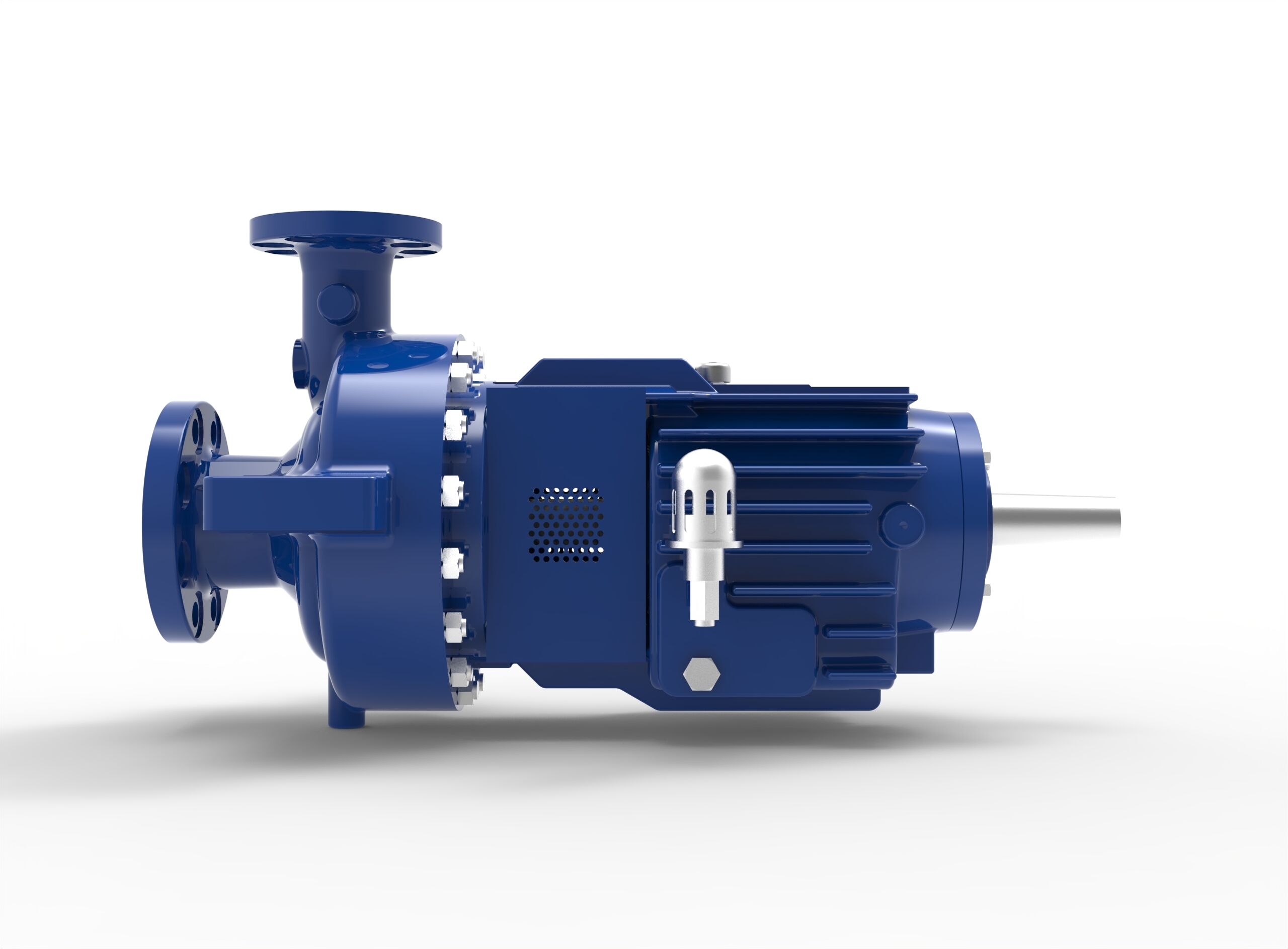 Right side view of a Termomeccanica Pompe AP OH2 610 Centrifugal Pump manufactured by Trillium Flow Technologies