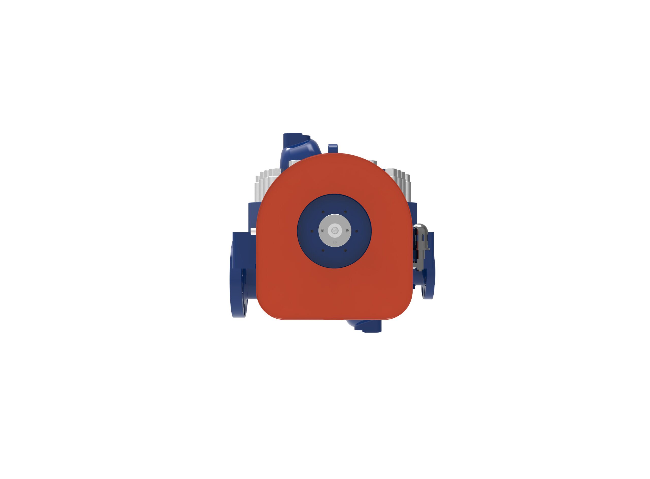 Right side view of a Termomeccanica Pompe PF BB3 TYPE API 610 Centrifugal Pump manufactured by Trillium Flow Technologies