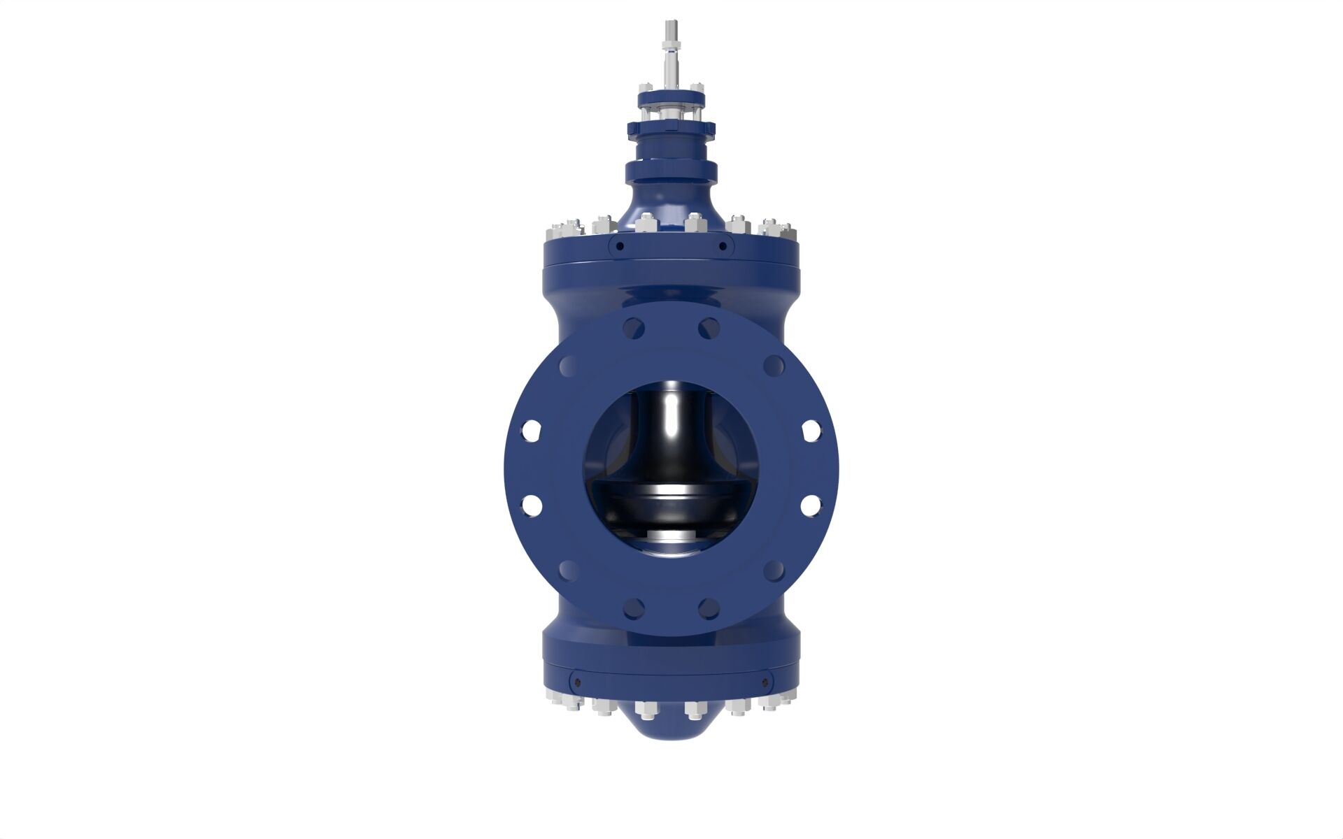 Front view of a Blakeborough BV800 Contour Trim Valve manufactured by Trillium Flow Technologies